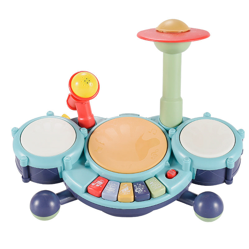 Children's Drum Set Piano Two In One, Enlightenment Electronic Drum Instrument Toys For Babies To Play Drums