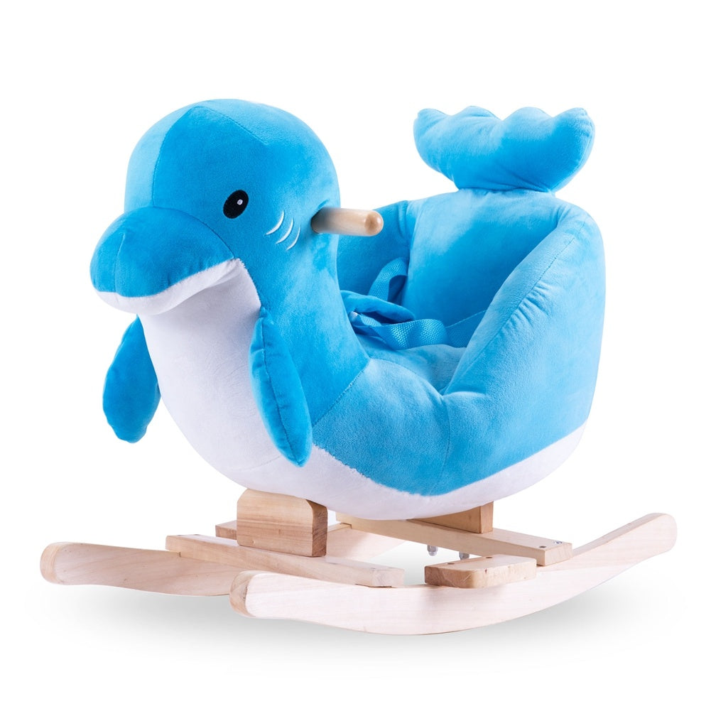 Rocking Horse Toy Ride-On Rocker Plush for Kids Stuffed Animal Rocker Toy Child Rocking Toy